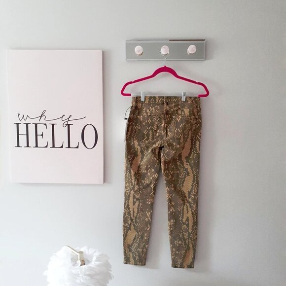 NWT Current | Elliott python print skinny crop jeans, 25-26 - Picture 15 of 16